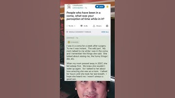 People in a coma what was your perception of time