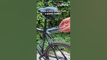 Made a bike fender from a plastic bottle 🚲 #bike #bottle #tricks