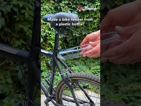 Made A Bike Fender From A Plastic Bottle Bike Bottle Tricks
