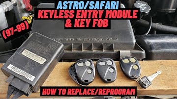 Keyless Entry Module & Key Fob Replacement (97-99) Astro / Safari