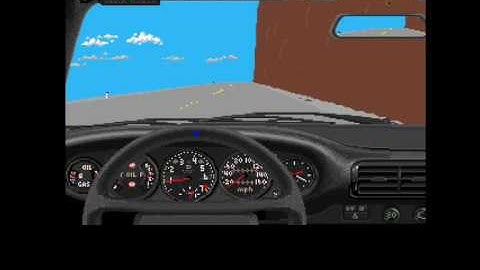 Test Drive (amiga) Lotus Turbo Espirt vs Porsche 911 Turbo