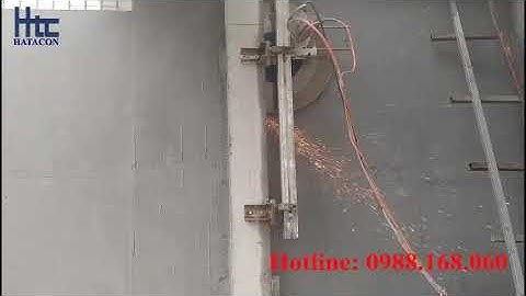 Cắt cột ốp sát vách tường với tốc độ cắt nhanh, chính xác đúng theo yêu cầu của khách hàng.