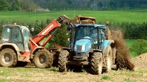 Muck Loading and Spreading on Stubble.