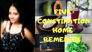 5 Constipation Home Remedies