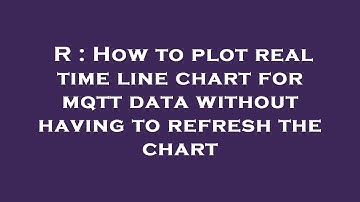 R : How to plot real time line chart for mqtt data without having to refresh the chart