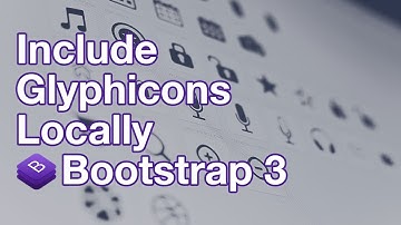 Include Glyphicons Locally with Bootstrap 3