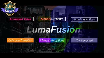 Animated Titles and lower thirds in Lumafusion || simple and easy steps