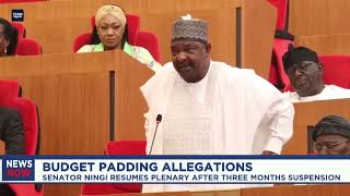 Sen. Ningi resumes plenary after three months suspension