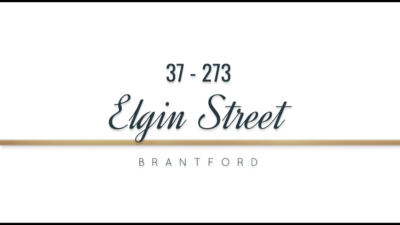 Townhouse For Sale 37273 Elgin Street, Brantford YouTube