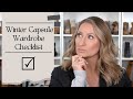 My Checklist to Create Your Amazing Winter Capsule Wardrobe