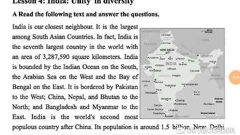 24. India : Unity in Diversity  / Unit- 6/ Lesson -4/SSC English 1st paper