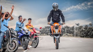 Every Rider Must Watch This ||  Helping Hands || KTM Stunts Video