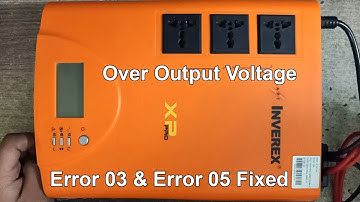 Inverex HP Pro 1400 UPS Over Output Voltage Error 03, Error 05 Solution