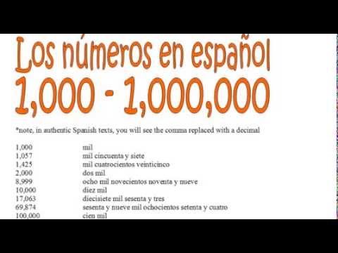 spanish numbers 1 to 100 youtube
