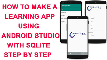 How to Make a  Learning App  Using  Android Studio with Sqlite  Step by Step