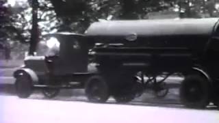 Late 1920s 16mm Film of Old Trucks (with Lapeer Trailers)