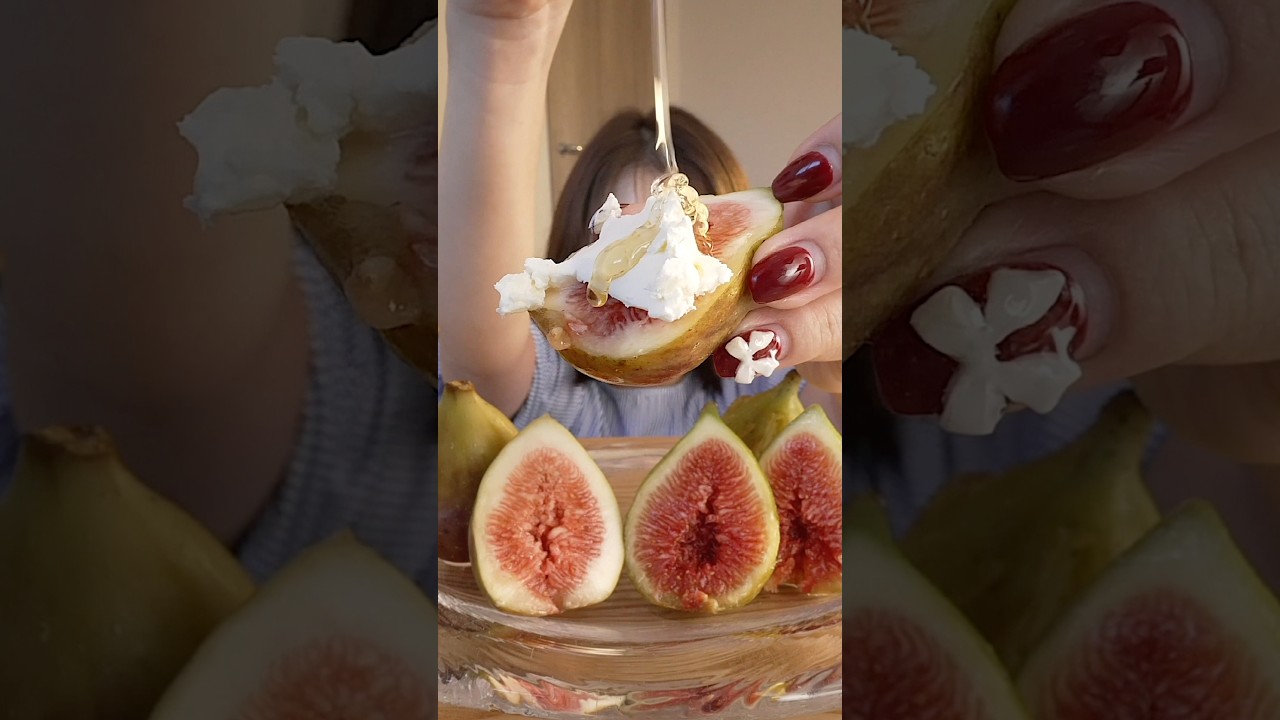 赤イチジクと白イチジク食べ比べしてみた✨ #fruit #fruits #food #asmr #shorts