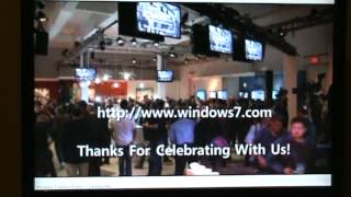 Windows 7 launch event part 3