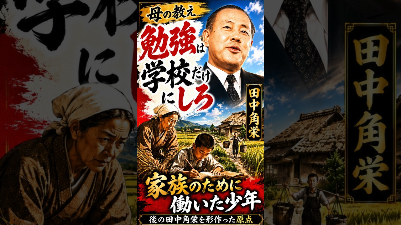 田中角栄 エピソード 395 母の教え「勉強は学校だけにしろ!」
