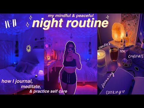 7:00pm mindful night routine ♡ healthy habits to be your best self (how i journal + notion tour)