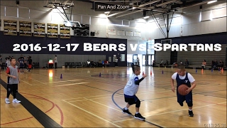 2016-12-17 Spartans vs Bears - San Jose YMCA basketball 9-10 years old