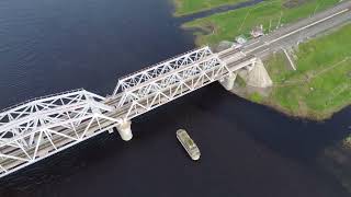 Volkhov river and bridge 2023  beautiful drone footage summer 2023 by Ven Kor 44 views 8 months ago 6 minutes, 26 seconds