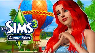 Riding in a hot air balloon in Aurora Skies! // Sims 3 worlds