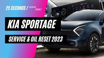KIA Sportage 2023 RESET SERVICE INTERVAL / OIL INTERVAL RESET [NQ5 HEV PHEV] - VERY QUICK & SIMPLE