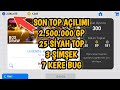 ABONEME 2.500.000 GP 'LİK TOP AÇILIMI YAPTIM !! - PES MOBİLE SİYAH TOP AÇILIMI