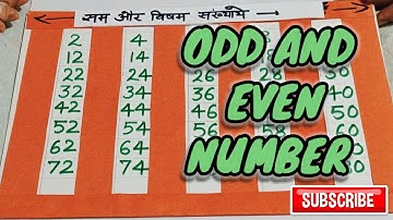 Odd and Even Number by UNIQUE TLM #subscribe #tlm #maths #odd #even #activity
