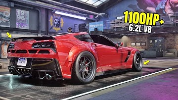 Need for Speed Heat Gameplay - 1100HP+ CHEVROLET CORVETTE GRAND SPORT Customization | Max Build 400+