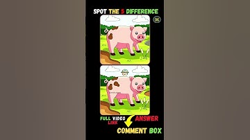 Spot the 5 Differences :【Part 147】#shorts #ytshorts #riddle #kids