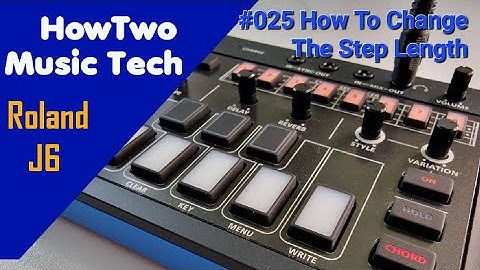 #025 How To Change The Step Length ROLAND J6