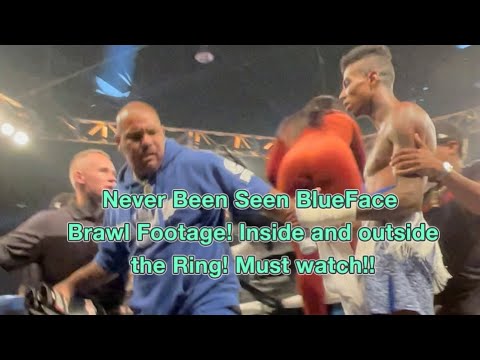 (Never Been Seen Footage!) Inside and Outside Ring Brawl!!!! #fighting #BlueFace #viral #boxing