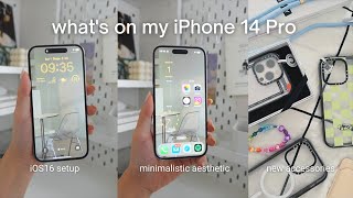 What’s on my iPhone, accessories unboxing, aesthetic iOS 16 setup tips, transparent widgets screenshot 5