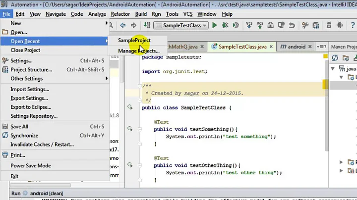 How to delete project in intellij IDEA