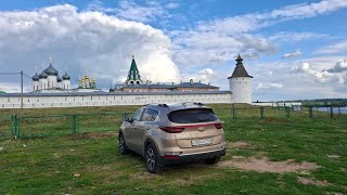 видео: С парома в Макарьевский женский монастырь. картинка: С парома в Макарьевский женский монастырь.