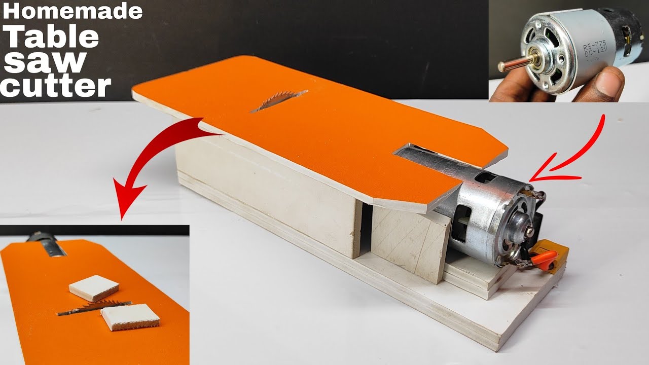 How To Make Table Saw Cutter with 775 motor - YouTube