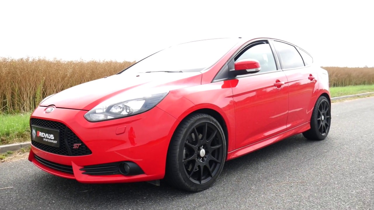 Ford Focus ST with REMUS cat-back sport exhaust - YouTube