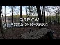 Qrp cw pota activation with kx2 and gabil gra7350t telescopic whip antenna coon creek  k3684