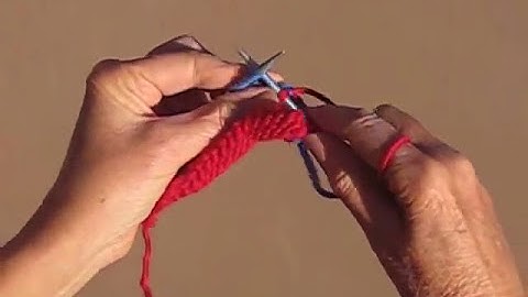 HOW TO ADD COLOR KNITTING VIDEO