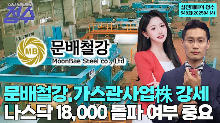 "문배철강,가스관사업株 강세 나스닥 18,000 돌파 여부 중요", '실전매매의 정수' 548회(20250414)