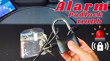 Universal Anti-Theft Alarm Padlock 110Db - Testing/Review