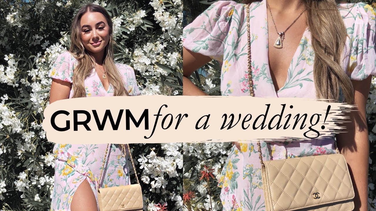 GRWM FOR A WEDDING! Hair, Makeup & Outfit | Julia Havens