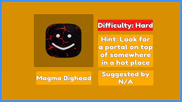 How to get the Magma Bighead - Find the Big Heads [Rolbox]