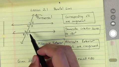 Lesson 2 1 Parallel lines