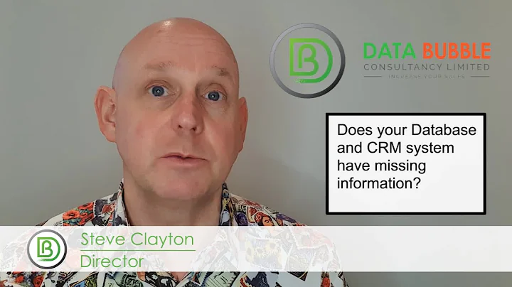 Has Your Database & CRM Got Missing Information?