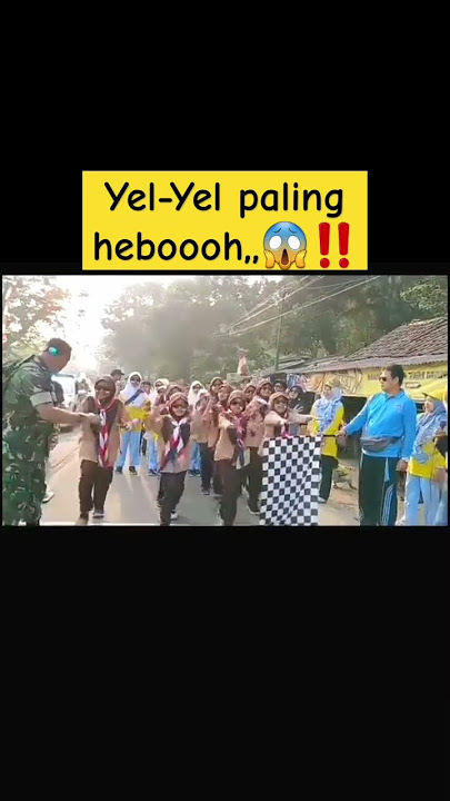 Yel-Yel paling hebooooh,,😱‼️#masasekolah #pramuka #yelyel #fyp #shorts
