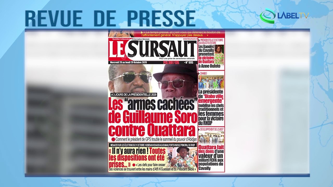 Revue de presse Afrique du 28 10 2020 LabelTV - YouTube