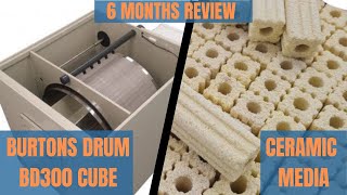 BURTONS DRUM FILTER REVIEW ( KOI POND ) CERAMIC MEDIA #koi #pond